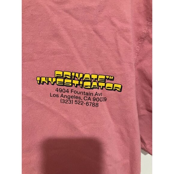 Reception Brand Private Investigator Short Sleeve T-Shirt, Dusty Pink, Small, RA - Picture 4 of 4